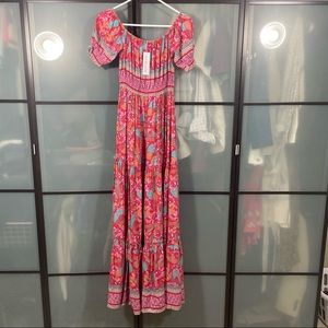 Sea Lustre floral boho peasant dress. Size M